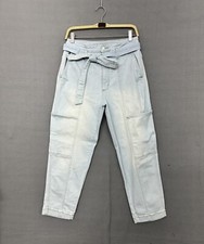 Jeans feminino Universal Thread jeans utilitário carga com cinto de gravata removível tamanho 8 comprar usado  Enviando para Brazil