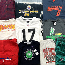 Lote de 10 camisetas esportivas vintage revenda pacote atacado camiseta NFL Team Mix comprar usado  Enviando para Brazil