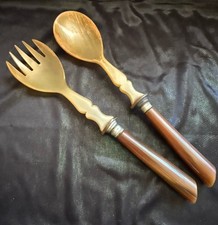 Salatbesteck horn holzgriffen gebraucht kaufen  Bebra