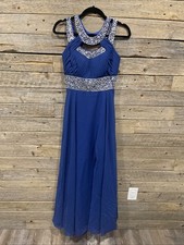 Beaded blue long for sale  Fond Du Lac