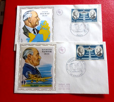 Enveloppes fdc soie d'occasion  Vallon-Pont-d'Arc