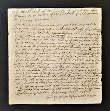 DOCUMENTO LEGAL COLONIAL antiguo 1726 voluntariado ct ESPRAGA Y ESPALDA Robt PARQUES segunda mano  Embacar hacia Mexico