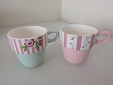 Stackable mugs pink for sale  STAFFORD