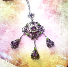 Suffragette pendant necklace for sale  LONDON