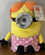 Usado, Vestido de bolinhas rosa Despicable Me Minion Girl tranças 20" travesseiro de pelúcia com etiquetas comprar usado  Enviando para Brazil