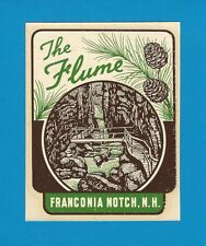 ARTE DECALQUE DE ÁGUA VINTAGE ORIGINAL 1948 LEMBRANÇA "THE FLUME" FRANCONIA ENTALHE N.H. comprar usado  Enviando para Brazil