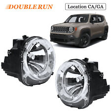 Para 2015-2018 Jeep Renegade Par Faróis Projetor Faróis Halógenos LH + RH comprar usado  Enviando para Brazil
