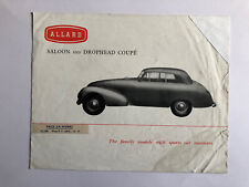 Allard brochure saloon for sale  LINCOLN