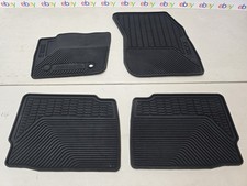 Usado, Conjunto de tapetes de assoalho de borracha para todas as condições climáticas dianteiro traseiro Lincoln MKZ fabricante de equipamento original forros pretos almofadas comprar usado  Enviando para Brazil