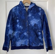 Moletom com capuz Land's End infantil lã forrado Sherpa azul galáxia tamanho M 10-12 comprar usado  Enviando para Brazil