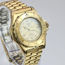 Usado, TAG Heuer 937.408 profissional mostrador dourado mergulhador data unissex 3 mãos comprar usado Usado, TAG Heuer 937.408 profissional mostrador dourado mergulhador data unissex 3 mãos comprar usado  Enviando para Brazil