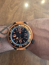 SWISSLEGEND+NEPTUNE LARANJA 10ATM AÇO INOXIDÁVEL CRISTAL DE SAFIRA FEITO NA SUÍÇA  comprar usado  Enviando para Brazil