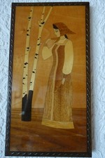 Wandbild holzintarsien bild gebraucht kaufen  Ernsgaden