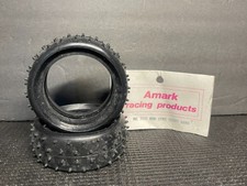 Pneus dianteiros vintage Amark Mini Spike RC buggy 2” 7637 rígido RC10 JRx2 1/10, usado comprar usado  Enviando para Brazil