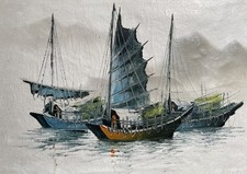 Vintage signed oil for sale  PLYMOUTH
