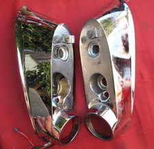Par de lanternas traseiras traseiras Lucas Jaguar MKII XK150 MK9 com bom cromo comprar usado  Enviando para Brazil
