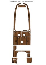 NOVO 2017 Beneteau Flyer 8 Plataforma de Natação Cockpit Barco EVA Tapete de Teca Almofada FS comprar usado  Enviando para Brazil