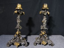 Paire bougeoir ancien d'occasion  Vaugneray