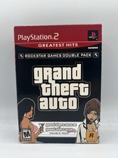 Grand Theft Auto Double Pack PS2 PlayStation 2 Greatest Hits completo na caixa + mapas comprar usado Grand Theft Auto Double Pack PS2 PlayStation 2 Greatest Hits completo na caixa + mapas comprar usado  Enviando para Brazil