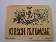 Etiquette kirsch fantaisie d'occasion  Chartres