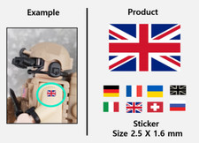 Usado, (A 2,5 mm) Adesivos de Bandeira Global/Brinquedo Tijolo militar moc afol comprar usado  Enviando para Brazil