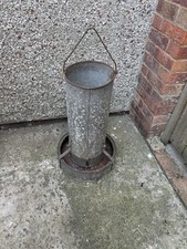 Galvanised chicken feeder for sale  STANLEY