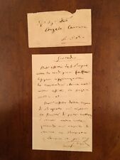 Lettera autografa giuseppe usato  Milano