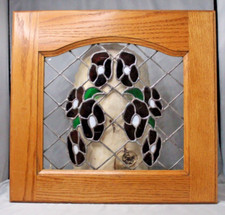 Stained glass cabinet for sale  Eaton