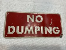 Vintage dumping sign for sale  Newnan