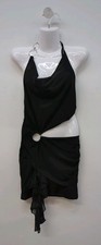 Usado, Mini vestido de festa feminino sem mangas sem costas gola redonda cintura oca P preto comprar usado  Enviando para Brazil