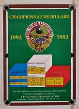 Affiche billard 1992 d'occasion  La Courtine