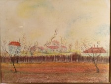 Quadro disegno pastelli usato  Solesino