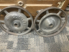 Antiga roda agrícola de ferro fundido 10” com engrenagem artefatos industriais sem ferrugem comprar usado  Enviando para Brazil