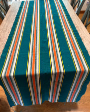 Tecido Deckchair Vintage Anos 1950 Lona de Algodão Listrado Verde 3-1/4 jardas 30” de Largura, usado comprar usado  Enviando para Brazil