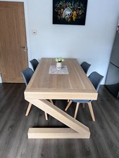 Solid oak dining for sale  STOKE-ON-TRENT