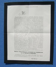 Faire part deces d'occasion  Plombières-lès-Dijon