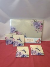 Glass placemats coasters for sale  KING'S LYNN