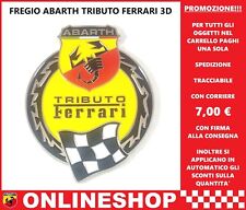 ABARTH TRIBUTO FERRARI FREGIO BADGE EMBLEMA IN METALLO SMALTATO 3D comprar usado  Enviando para Brazil