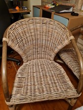 Rattanstuhl armlehnen handgefe gebraucht kaufen  Argenbühl