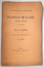 Livre stanislas guaita d'occasion  Lille-