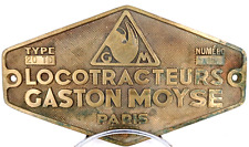 Rare plaque locotracteurs d'occasion  Montélimar