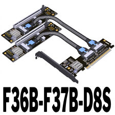 Placa de vídeo ADT-Link PCIe 4.0 x16 MCIO extensão dividida cabo riser GEN4 PCI-E comprar usado  Enviando para Brazil
