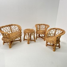 Vtg wicker rattan for sale  Rock Creek
