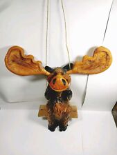 Carved wood moose for sale  Eagle Point