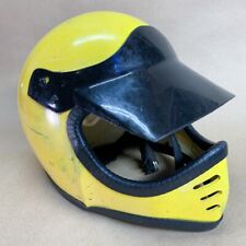 Capacete de motocicleta BMX amarelo 1987 Cycle Products Co rosto inteiro com viseira comprar usado  Enviando para Brazil