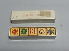 Vintage poker dice for sale  REDDITCH