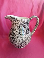 Burleigh jug black for sale  GLASGOW