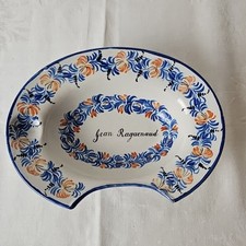 Plat barbe faïence d'occasion  Saint-Macaire