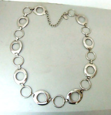 Cinto de corrente feminino estilo boho NINE WEST - Prata alto brilho - Ajustável - X LG comprar usado  Enviando para Brazil