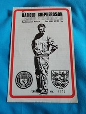 Harold shepherdson testimonial for sale  WELLS